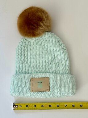 Love Your Melon Grogu Baby Yoda Beanie Mint Green Pom Hat